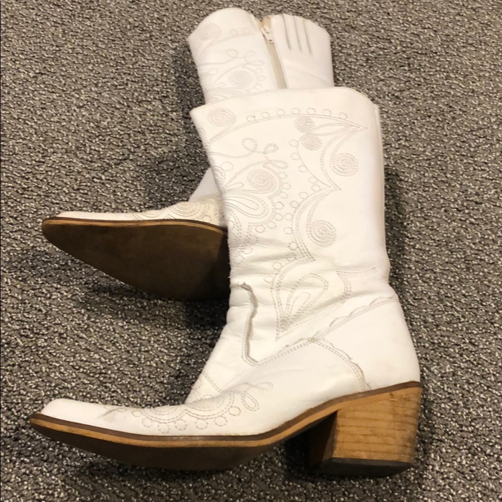White Cowboy Boots